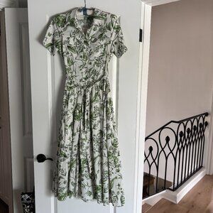 Zoe and Claire Floral Midi Shirtdress, Size S, New With Tags